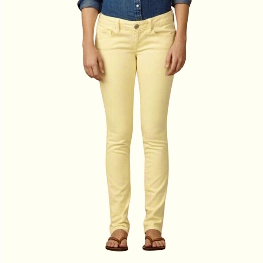 American Eagle yellow stretch skinny jeans
